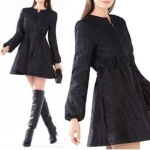 ❤️BCBG MAXAZRIA BLACK COAT DRESS - size xxs